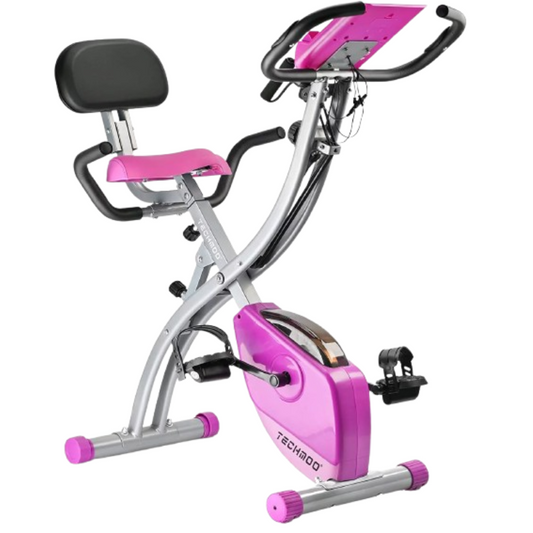 Folding Exercise Bike Portable Upright Adjustable